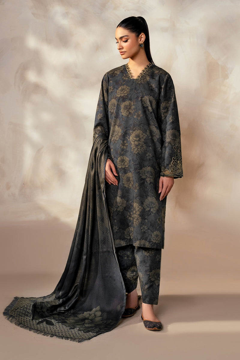 Baroque 3Pc Lawn Digital Print summer Collection Suit BQ-802