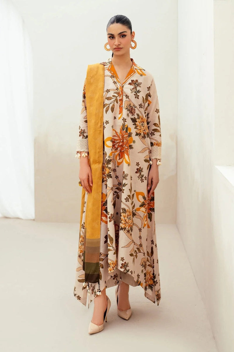 Baroque 3Pc Lawn Digital Print summer Collection Suit BQ-804