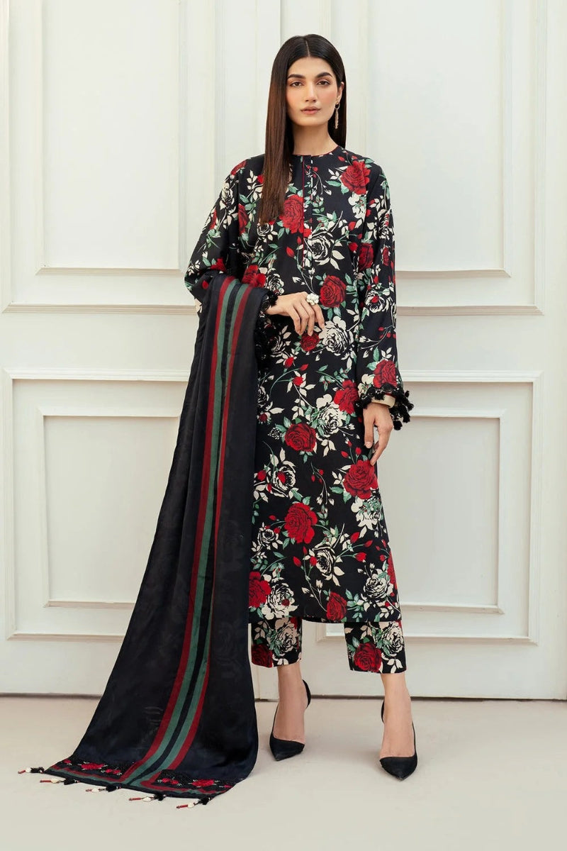 Baroque 3Pc Lawn Digital Print summer Collection Suit BQ-807