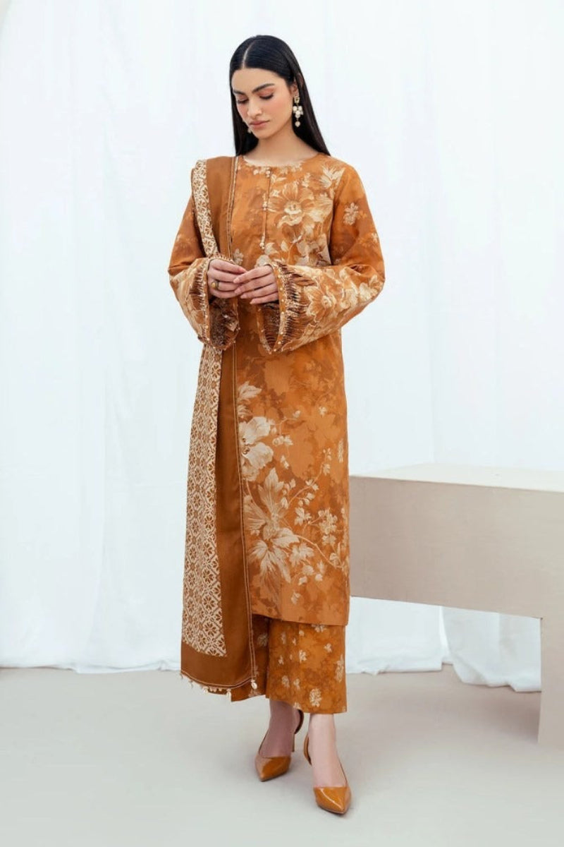 Baroque 3Pc Lawn Digital Print summer Collection Suit BQ-808