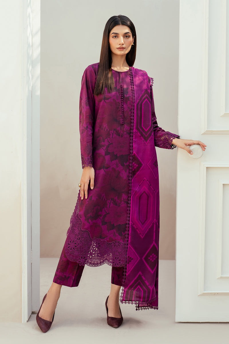 Baroque 3Pc Lawn Digital Print summer Collection Suit BQ-810