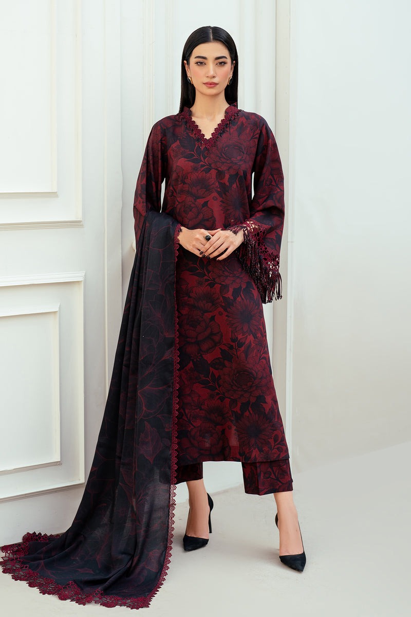 Baroque 3Pc Lawn Digital Print summer Collection Suit BQ-811