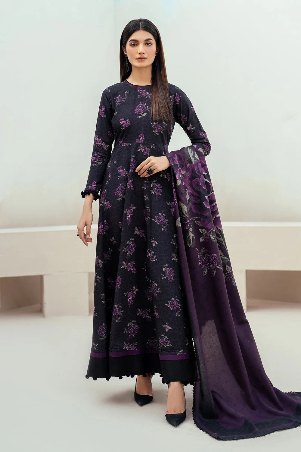 Baroque 3Pc Lawn Digital Print summer Collection Suit BQ-812