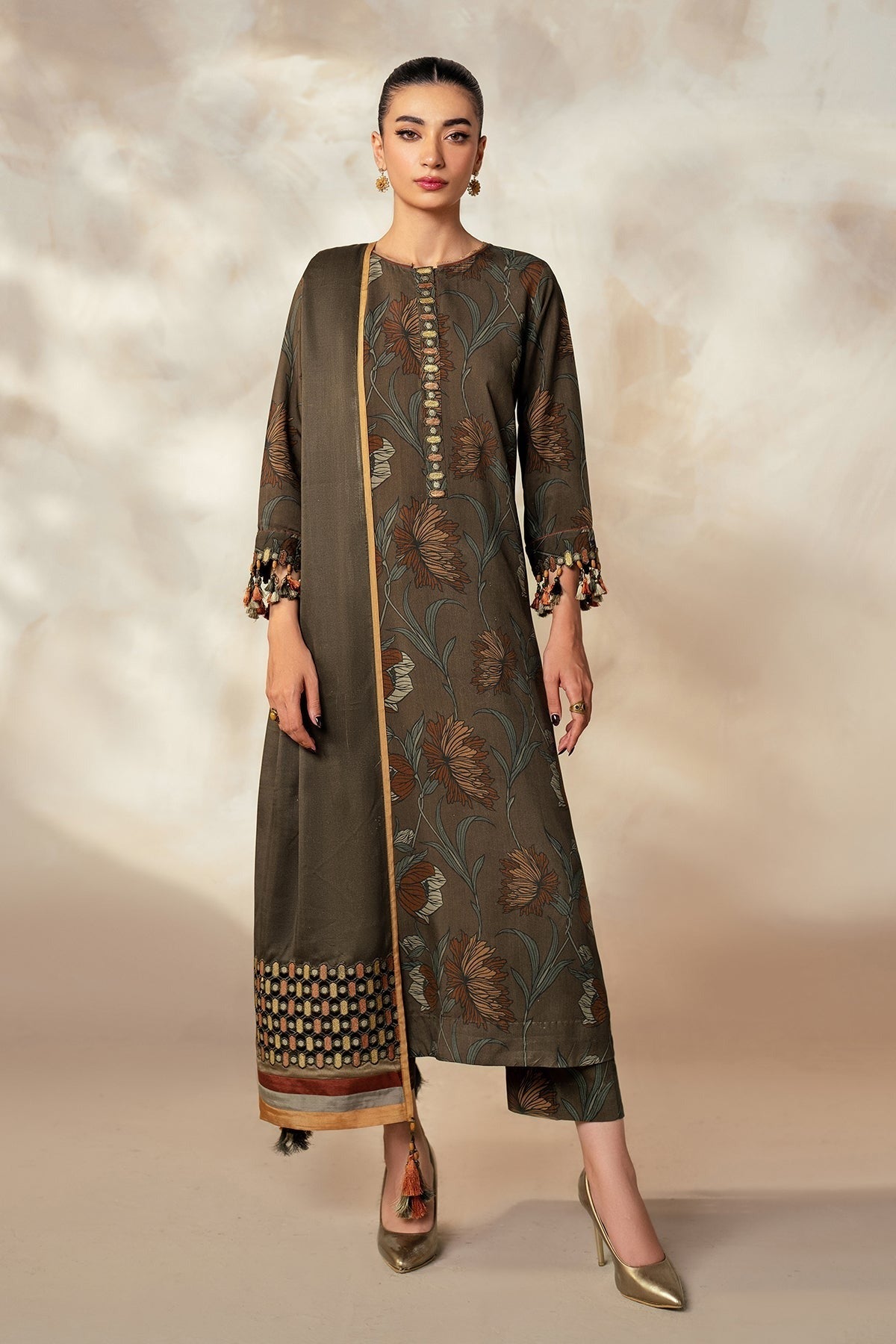 Baroque 3Pc Lawn Digital Print summer Collection Suit BQ-819
