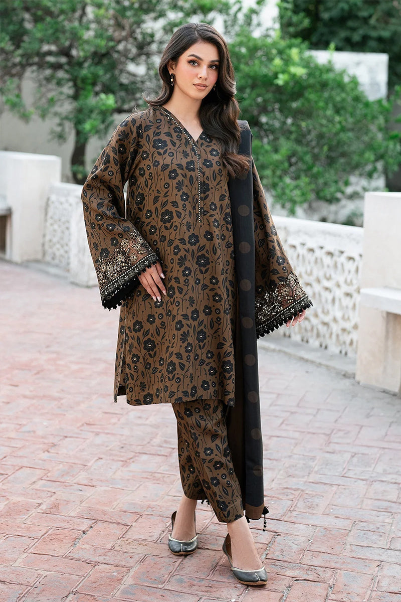 Baroque 3Pc Lawn Digital Print summer Collection Suit BQ-806