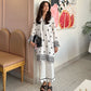 2 Pc Lawn Vintage Latest Design Embroidered  Suit