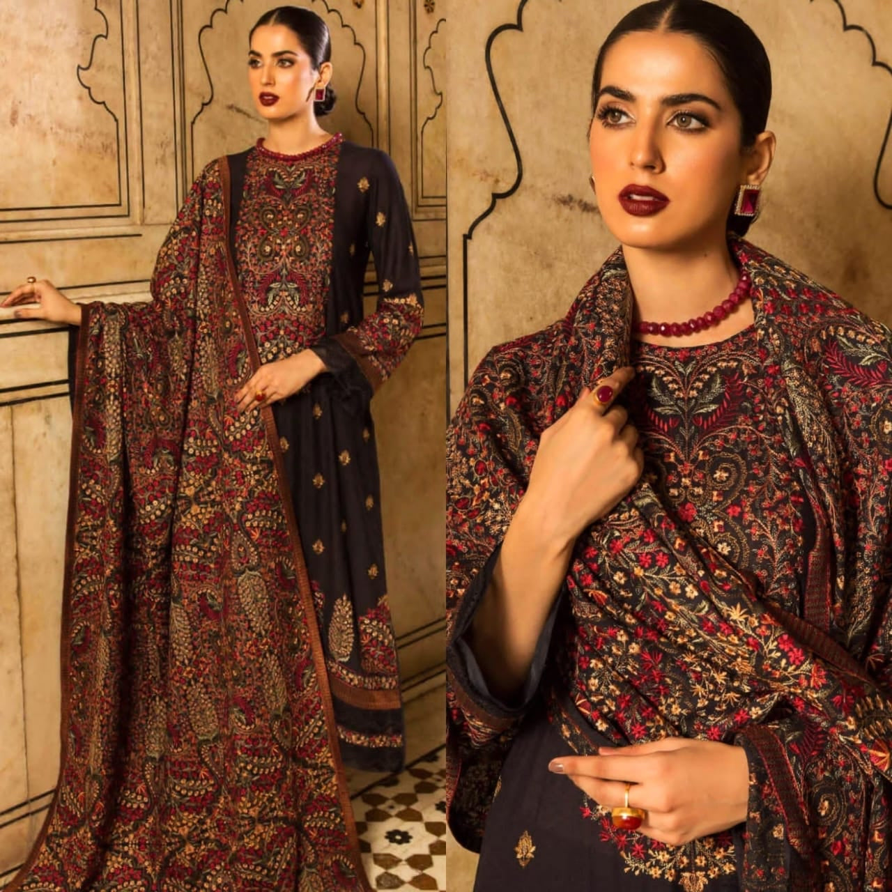 Bareeze
 -3 Pcs linen Embroidered winter Collection Suit