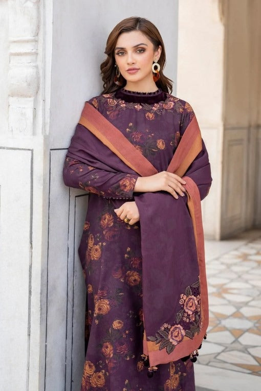 BAROQUE 3Pc Khaddar Winter collection suit BQ-667