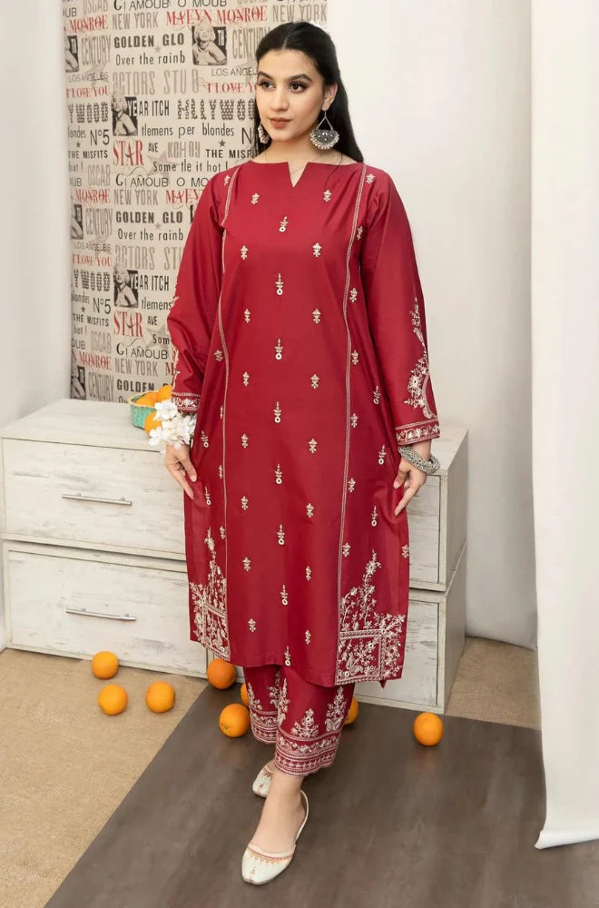 Sapphire 3Pc Embroidered dhannak Suit winter Collection 569