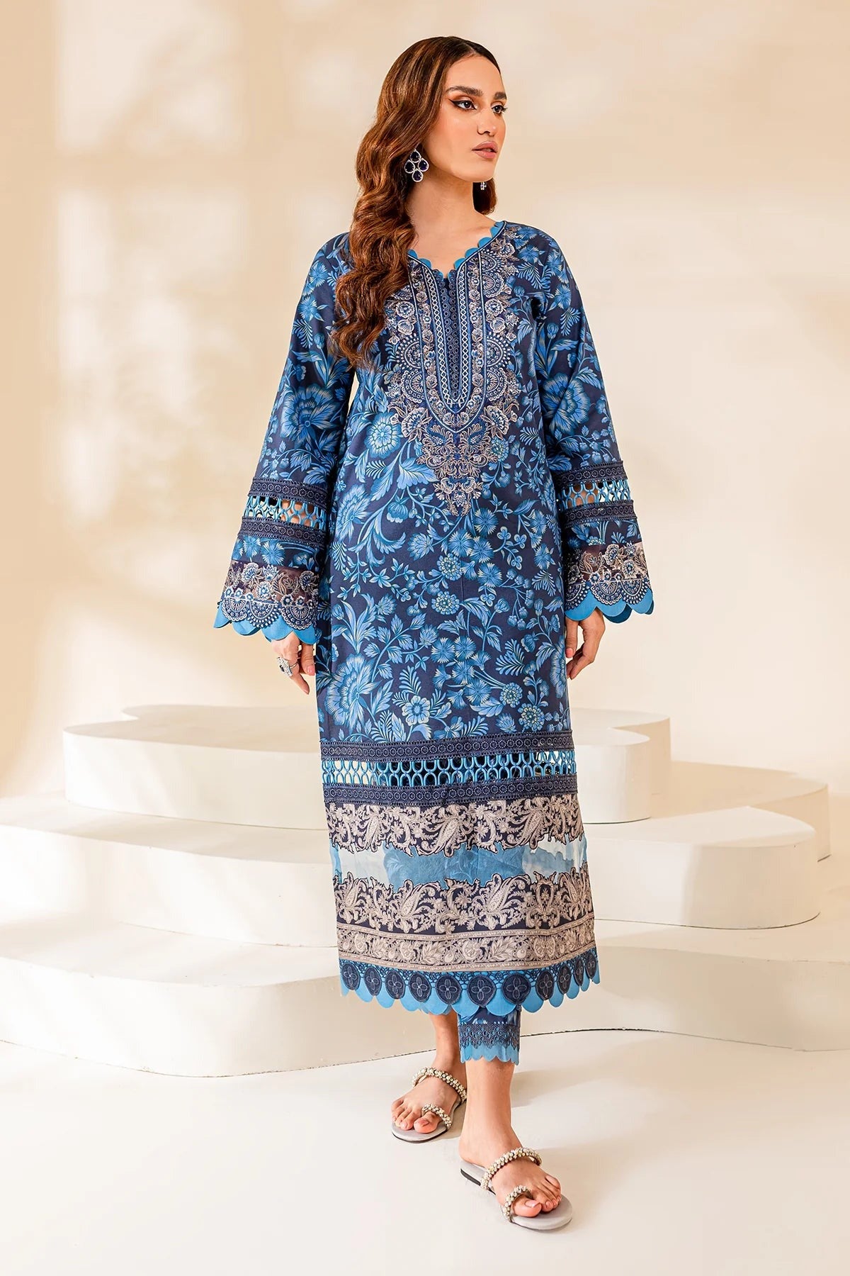 zaha_2 Pc  Lawn Suit summer collection digital print