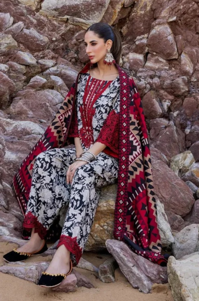 BAROQUE 3Pc Khaddar Winter collection suit BQ-648