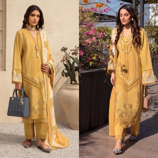 Saira Shakira - 3 Pcs linen Embroidered winter Collection Suit