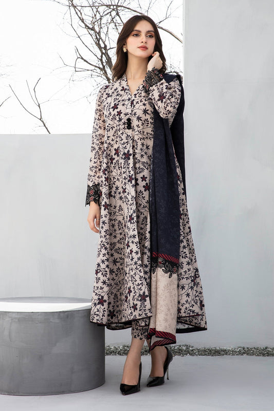 BAROQUE 3Pc Khaddar Winter collection suit BQ-644