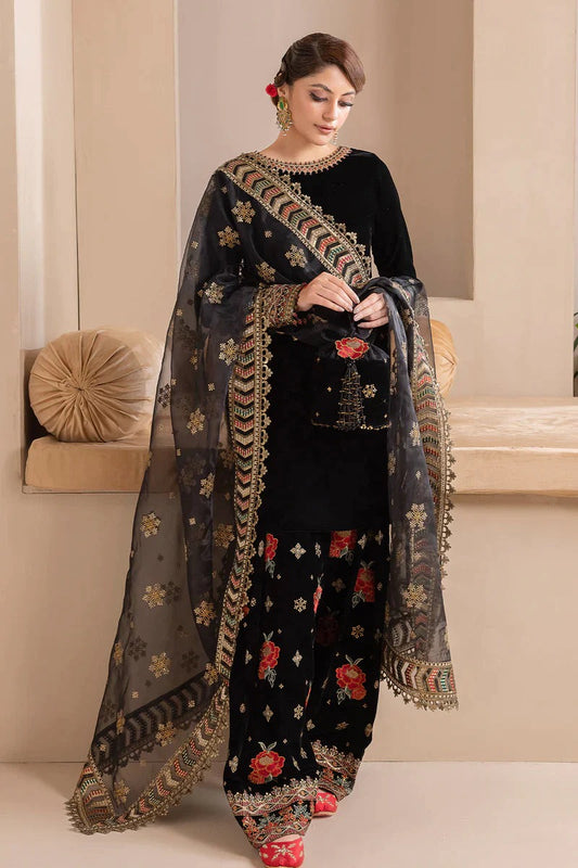 Azure 3 Pc Velvet  Embroidered Suit Winter Collection