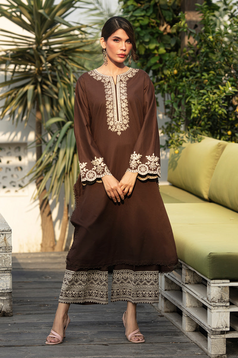 Zara shah-coco 2 Pc Embroidered Dhannak Suit winter Collection 109