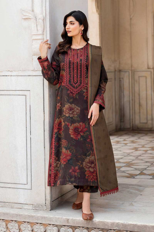 Coco By Zara Shah Jahan-3Pcs Lawn Print with Lawn Dupatta summer Collection Suit ZC-0005