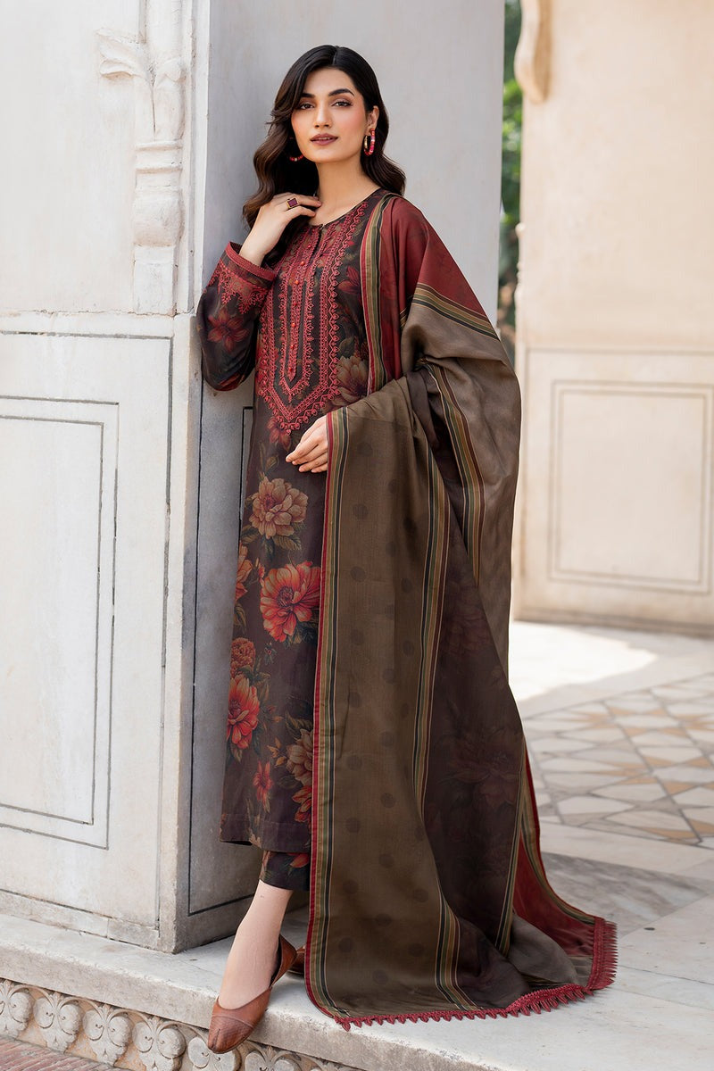 BAROQUE 3Pc Khaddar Winter collection suit BQ-659