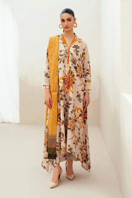 Baroque 3Pc Lawn Digital Print summer Collection Suit BQ-804