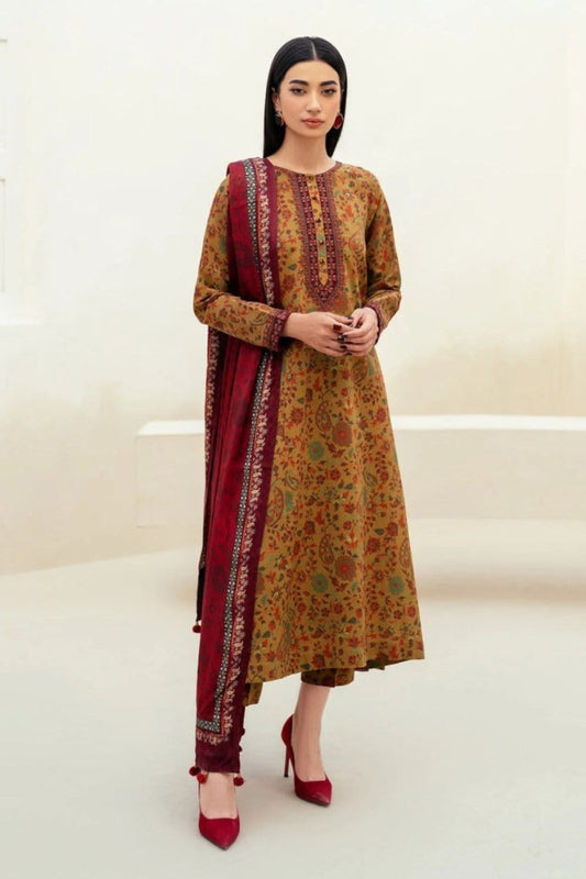 Baroque 3Pc Lawn Digital Print summer Collection Suit BQ-809