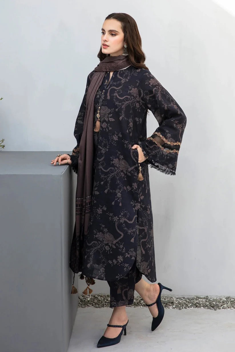 BAROQUE 3Pc Khaddar Winter collection suit BQ-639