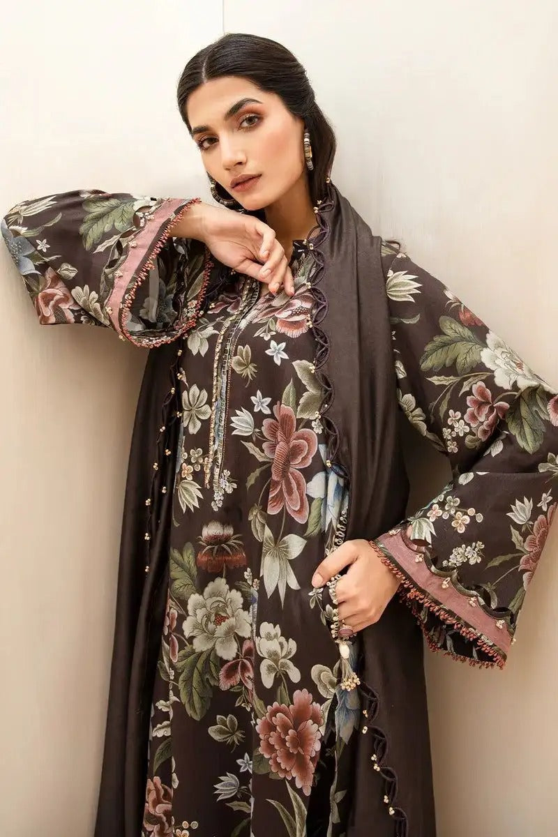 BAROQUE 3Pc Khaddar Winter collection suit BQ-658