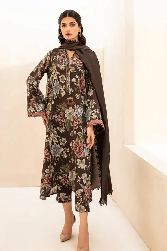 BAROQUE 3Pc Khaddar Winter collection suit BQ-658