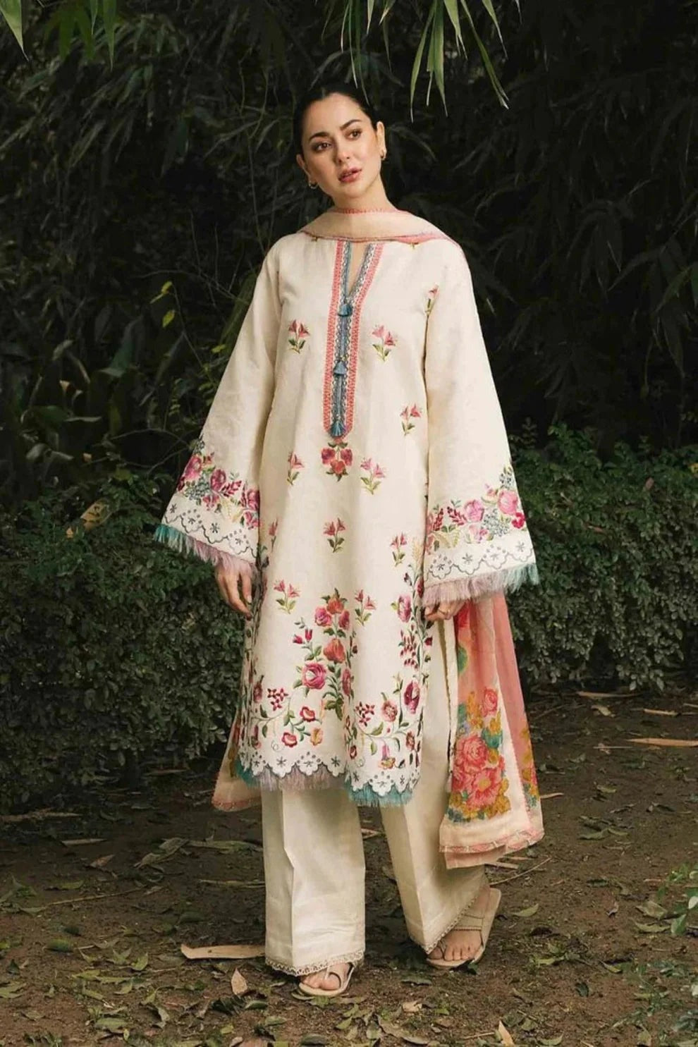 COCO-719 Embroidered Dhanak Three Piece Winter Collection