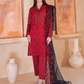 3Pc Embroidered Lawn Suit with Organza dupatta Summer Collection