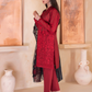 3Pc Embroidered Lawn Suit with Organza dupatta Summer Collection