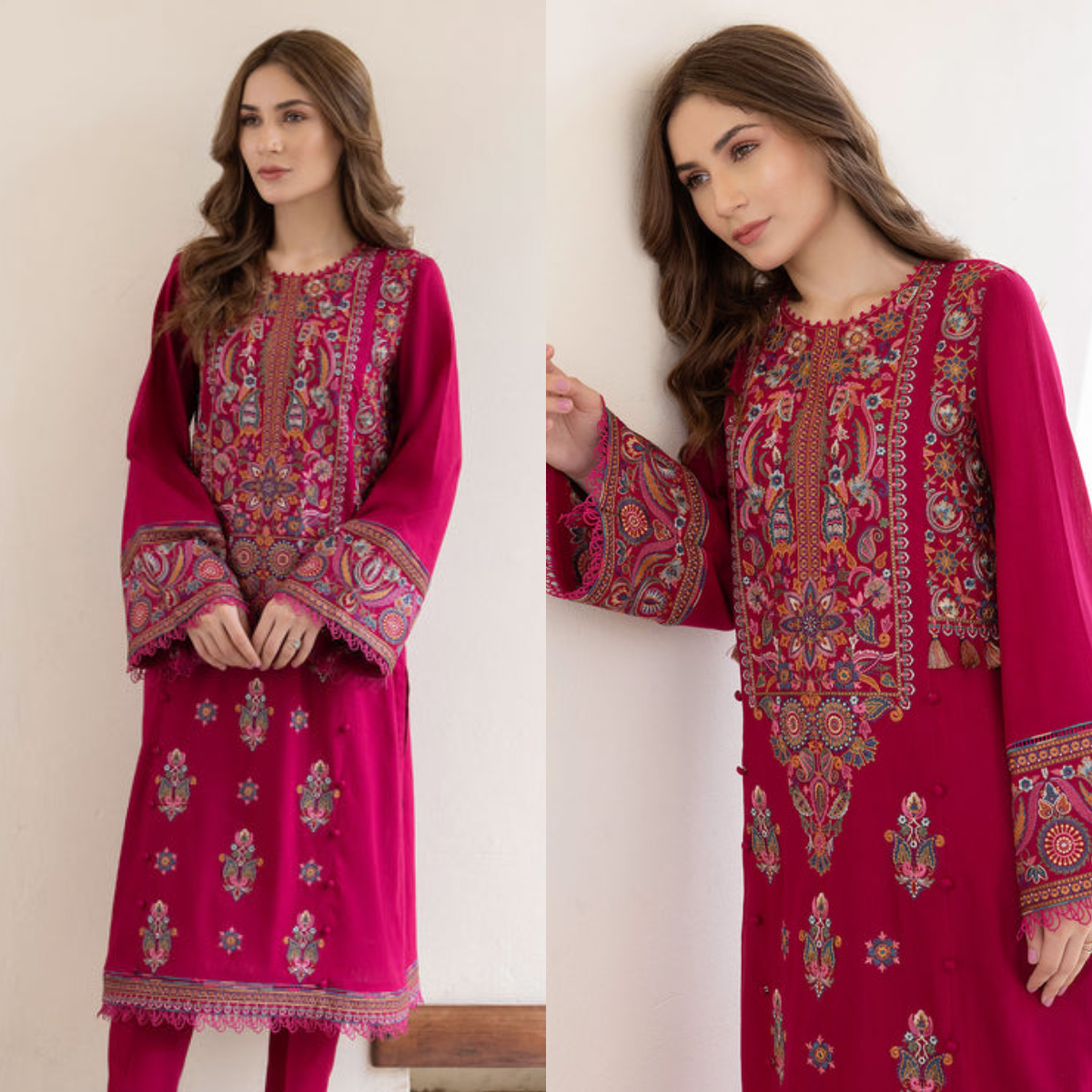 Zara shah-coco 2 Pc Embroidered Dhannak Suit winter Collection 112