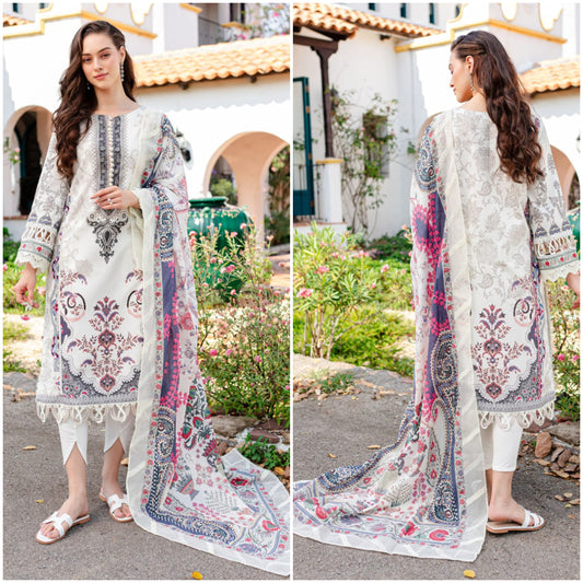 ZAINAB CHOTTANI-3Pcs Lawn Print suit summer Collection Suit ZC-292