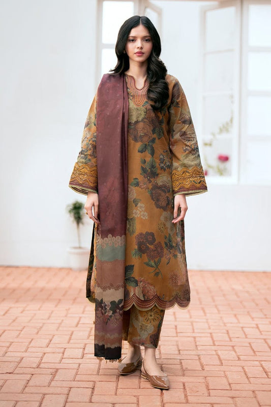 Sapphire-3Pcs Lawn Print with Lawn Dupatta summer Collection Suit BQ-40