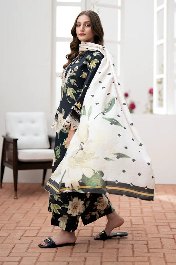 Sapphire-3Pcs Lawn Print with Lawn Dupatta summer Collection Suit BQ-41