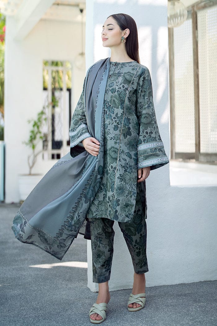 Sapphire-3Pcs Lawn Print with Lawn Dupatta summer Collection Suit BQ-43