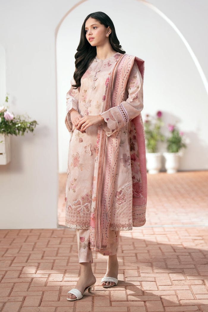 Sapphire-3Pcs Lawn Print with Lawn Dupatta summer Collection Suit BQ-39