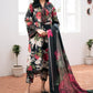 Sapphire-3Pcs Lawn Print with Lawn Dupatta summer Collection Suit BQ-42