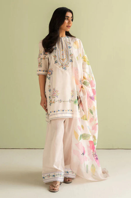 Coco By Zara Shah Jahan-3Pcs Lawn Print summer Collection Suit ZC-0002
