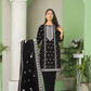 Agha Noor -3Pc Lawn Embroidered Suit with Organza Dupatta