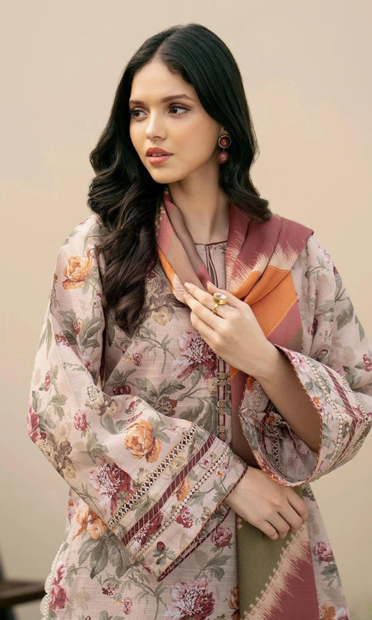 BAROQUE 3Pc Khaddar Winter collection suit BQ-651