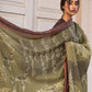 3Pcs Dhanak Embroidered suit with pashmina shawl Winter Collection -115