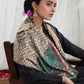 3Pcs Dhanak Embroidered suit with pashmina shawl Winter Collection -116