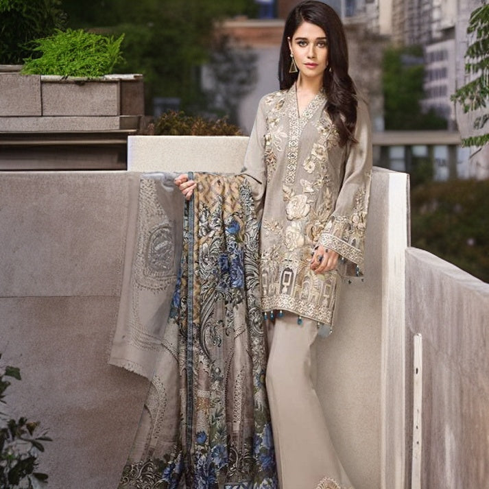 3Pcs dhannak Embroidered winter Collection Suit 797 – Kasturi.pk