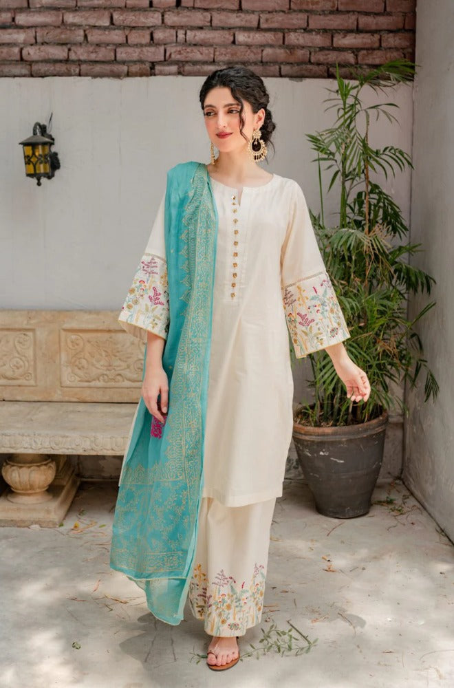 Rang Rasiya 3Pc Lawn Embroidered Summer collection Suit