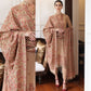 BAREEZE 3Pc Heavy Embroidered Dhannak Suit winter Collection BR-1045