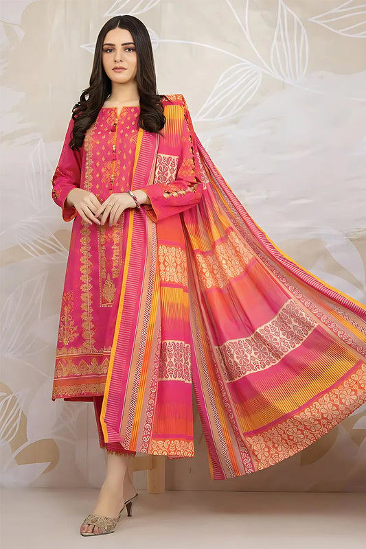 Edenrobe 3Pc Lawn printed summer Collection Suit