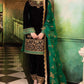 3Pcs Velvet Embroidered suit With Embroidered Organza Dupatta AJ-1008