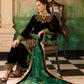 3Pcs Velvet Embroidered suit With Embroidered Organza Dupatta AJ-1008