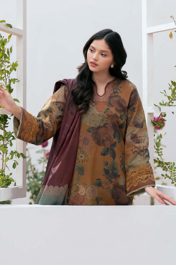 BAROQUE 3Pc Khaddar Winter collection suit BQ-645