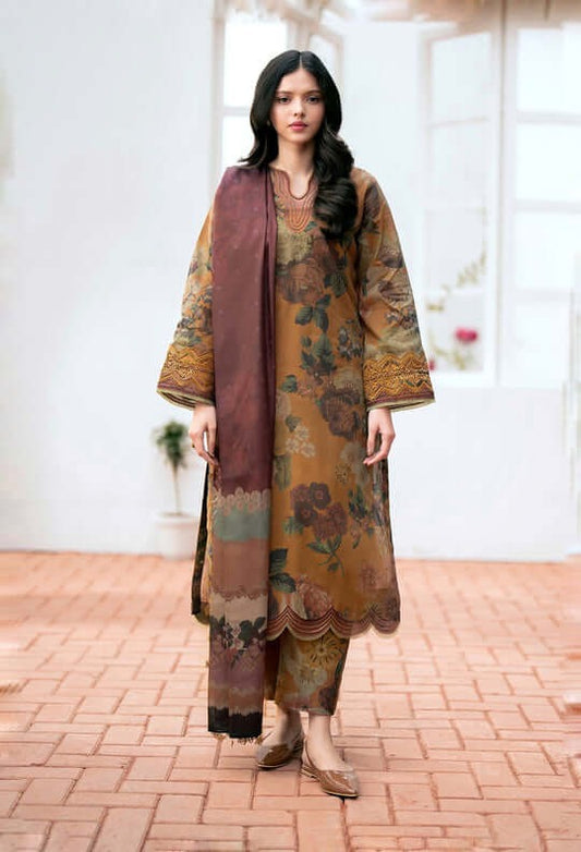 BAROQUE 3Pc Khaddar Winter collection suit BQ-645