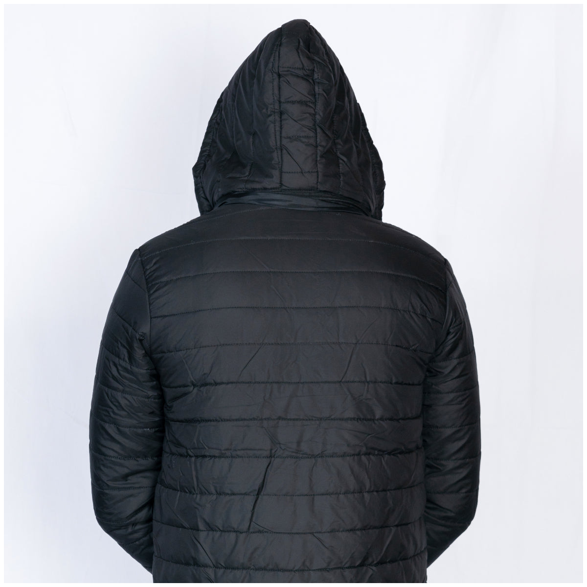 Ugur Puffer Jacket with sleeves & hood Black